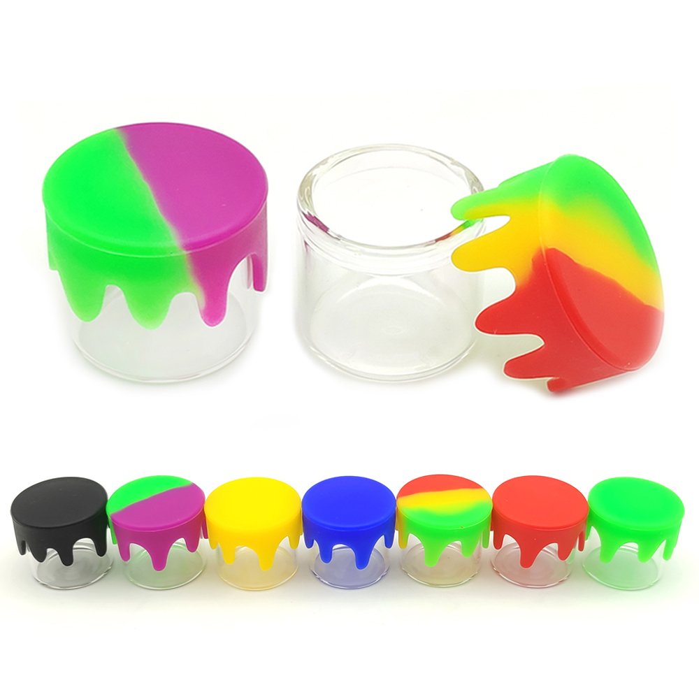 Meal Prep Glass Containers - 5/20/50/100 Glass Jars 5ml Silicone Lid