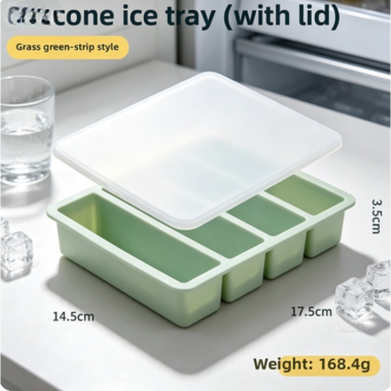 Meal Prep Menu - Stackable Silicone Freezer Tray with Lid