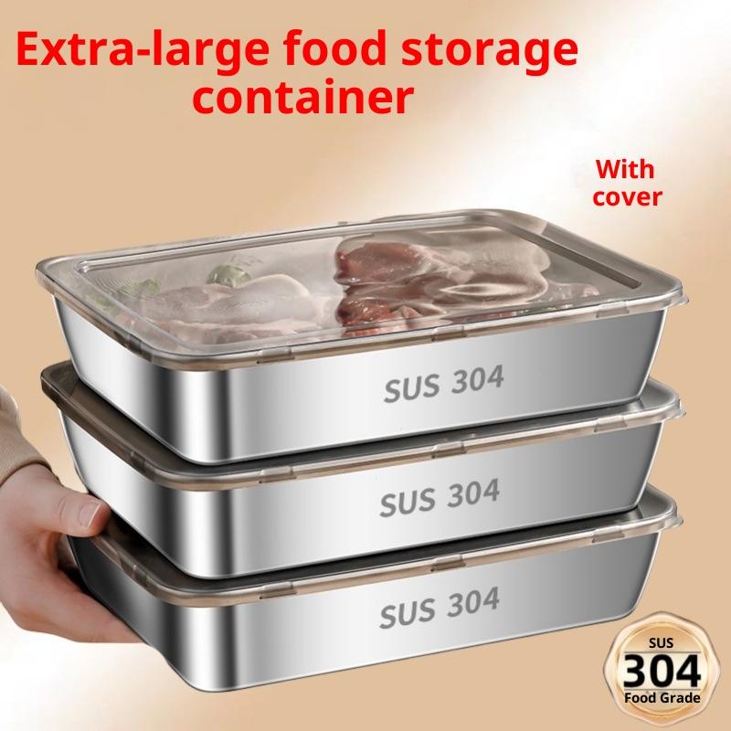 Meal Prep Menu - 1/2/3/5Pcs 304 Stainless Steel Food Container