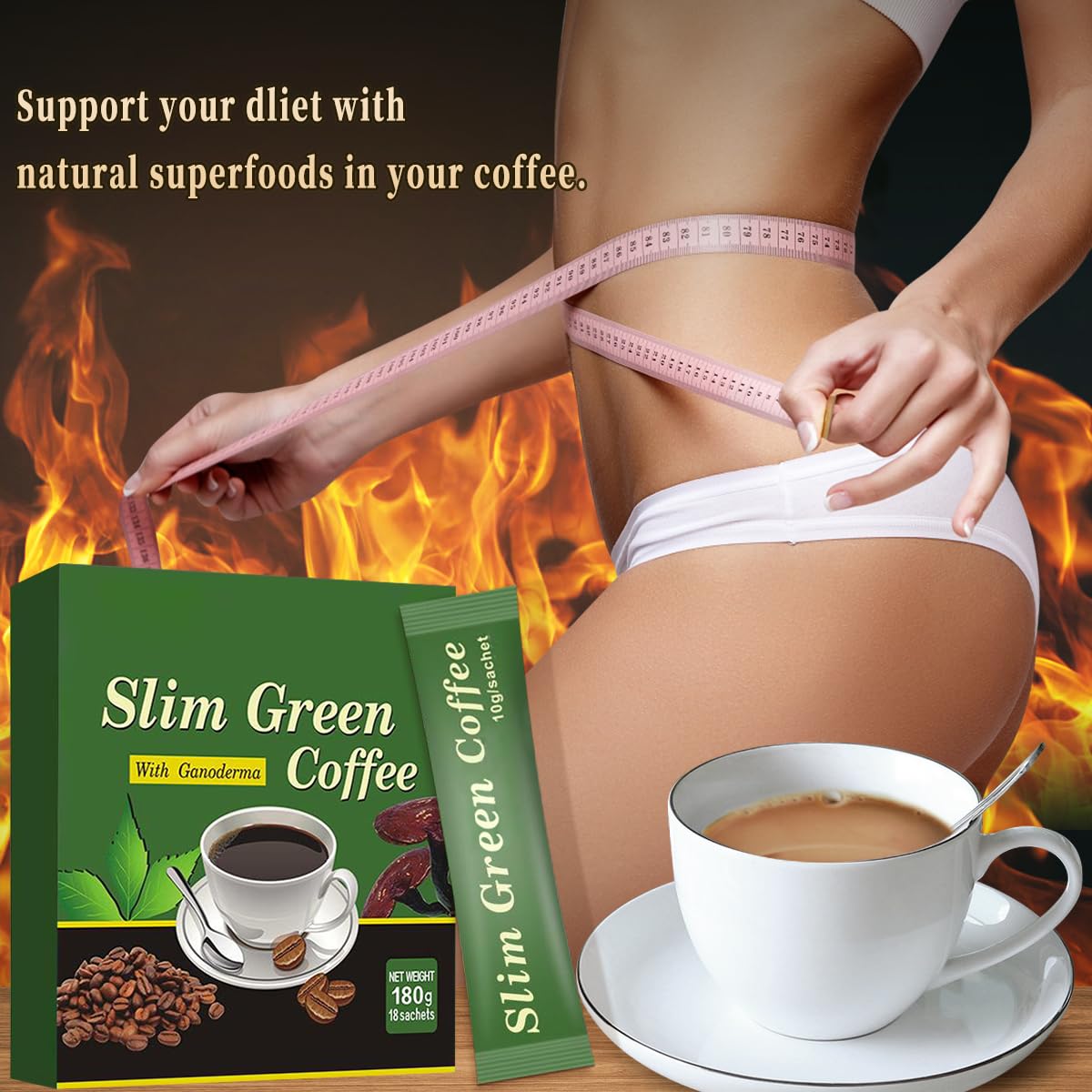 Meal Prep For Weight Loss - 18 Pcs/Box Premium Slim Green Coffee
