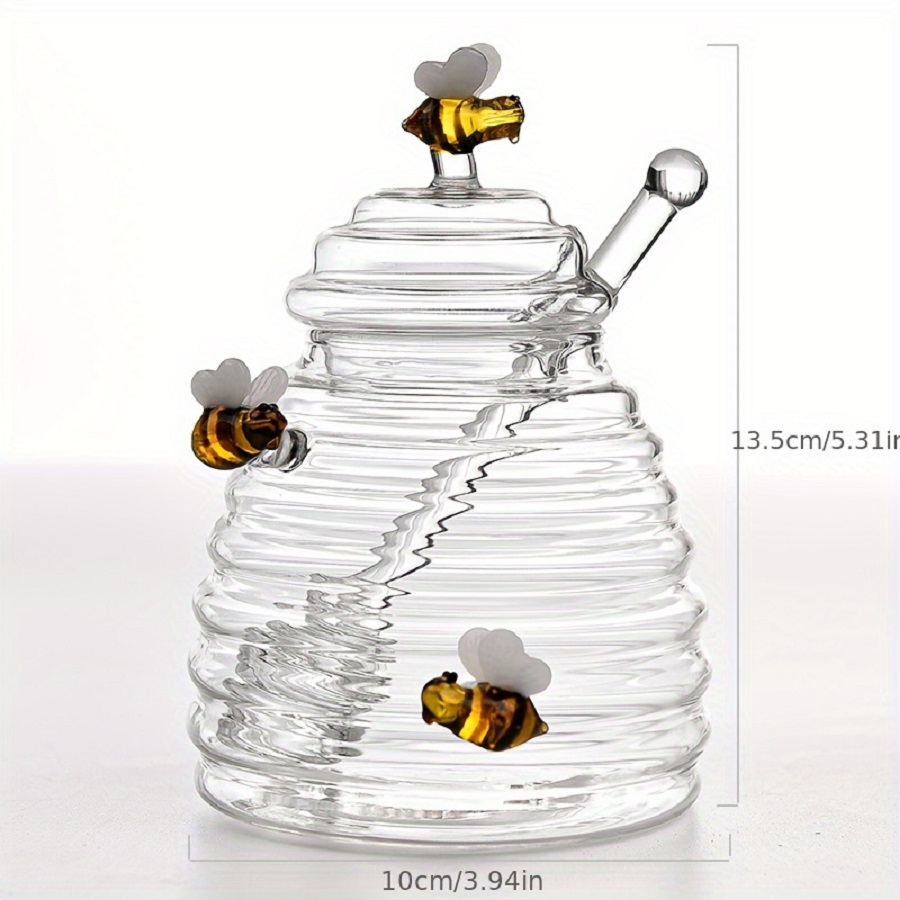 Glass Honey Jar with Dipper &  - огляд і ціна Meal Prep Glass Containers