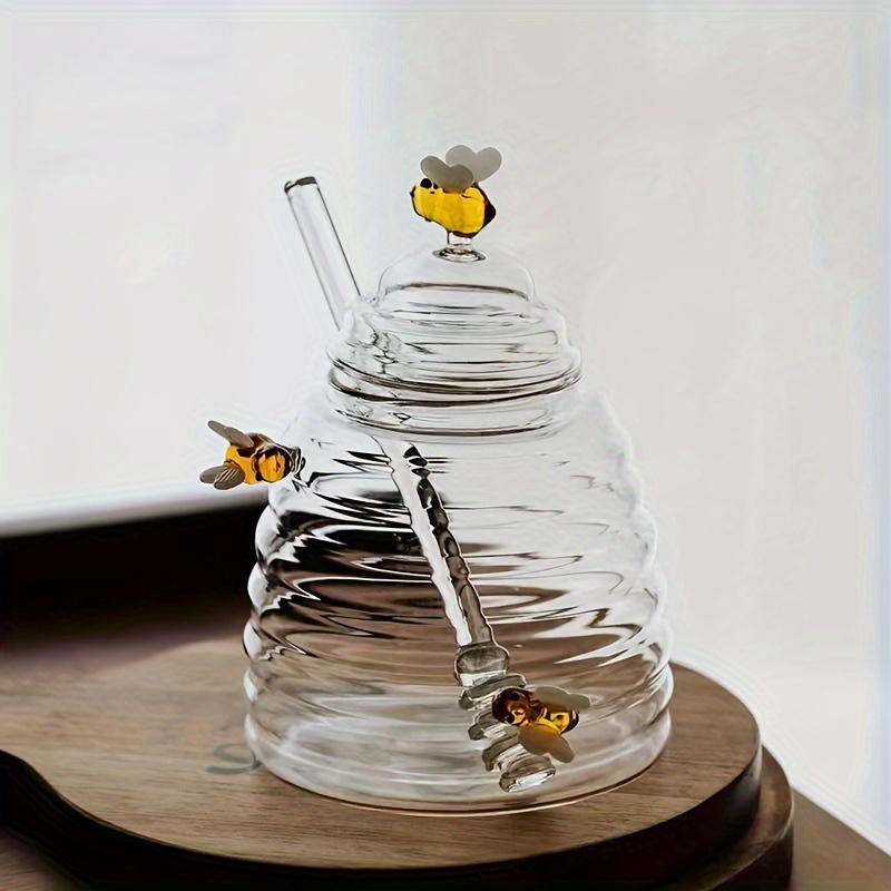Glass Honey Jar with Dipper &  - огляд і ціна Meal Prep Glass Containers