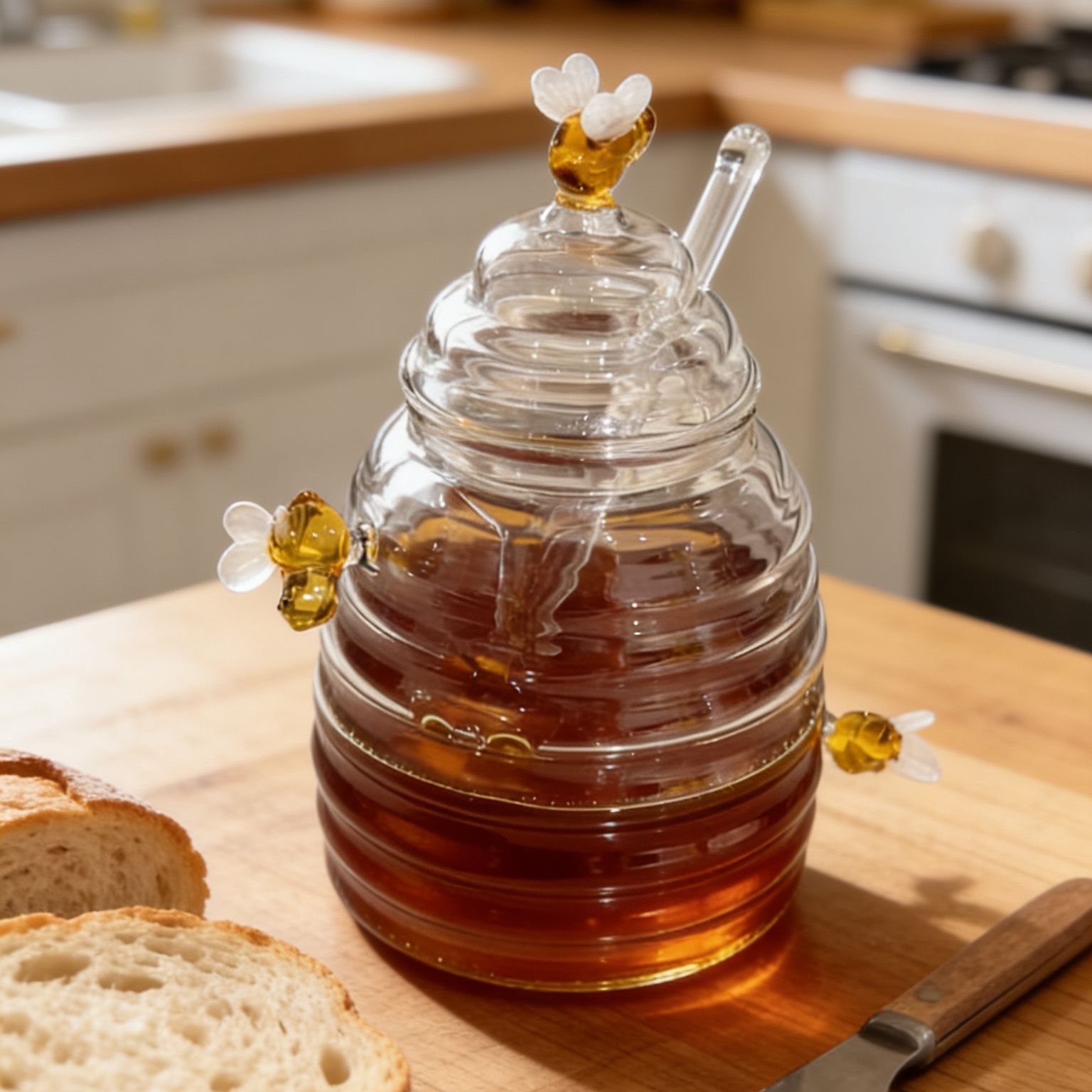 Glass Honey Jar with Dipper &  - огляд і ціна Meal Prep Glass Containers