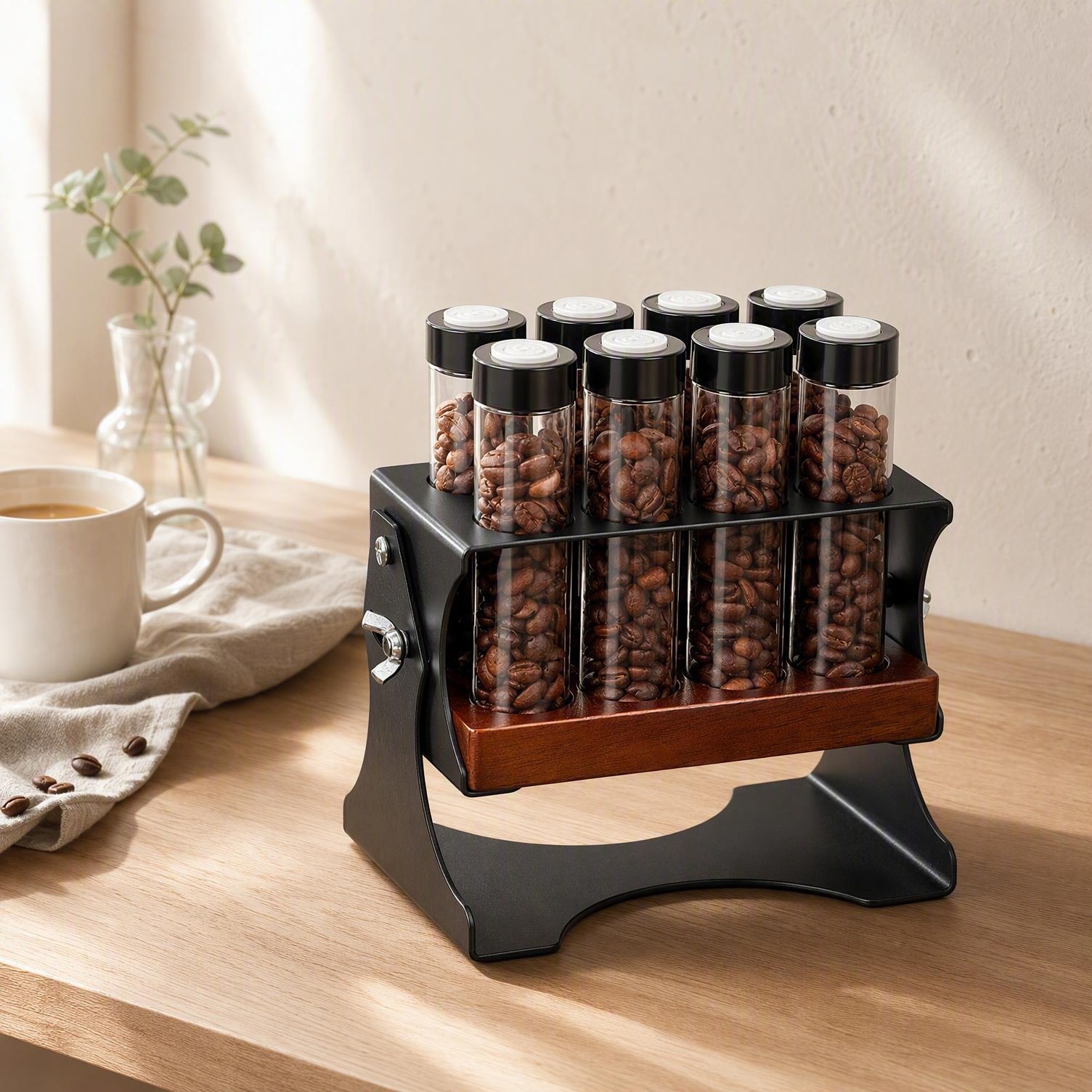 Coffee Bean Tubes Mini Glass A - огляд і ціна Glass Container Set