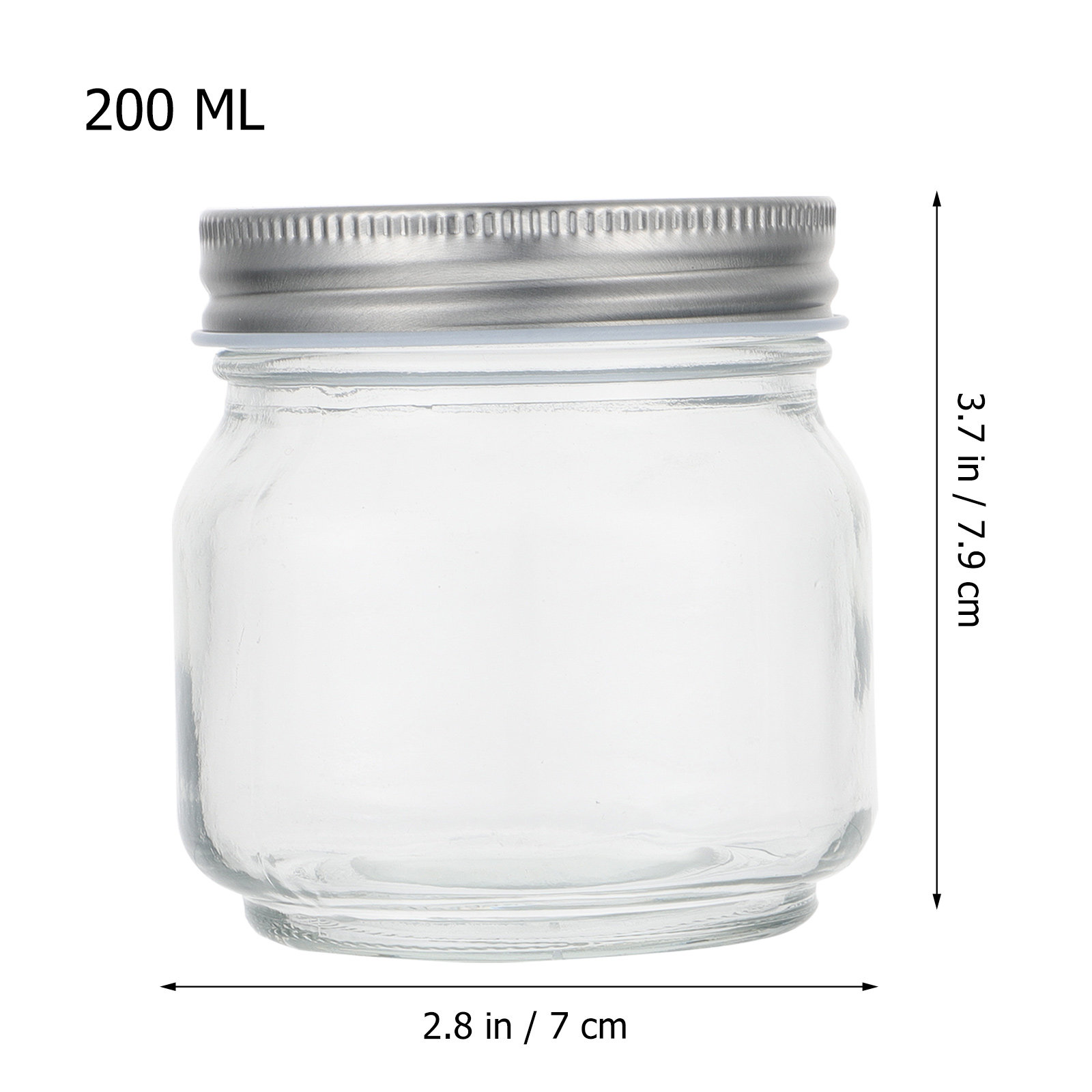 6Pcs Mason Glass Jar Set Thick - огляд і ціна Glass Container Set