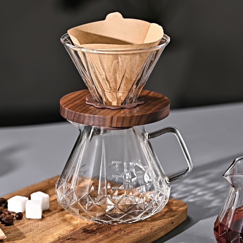 JUSTINLAU Hand Drip Coffee Pot - огляд і ціна Glass Container Set