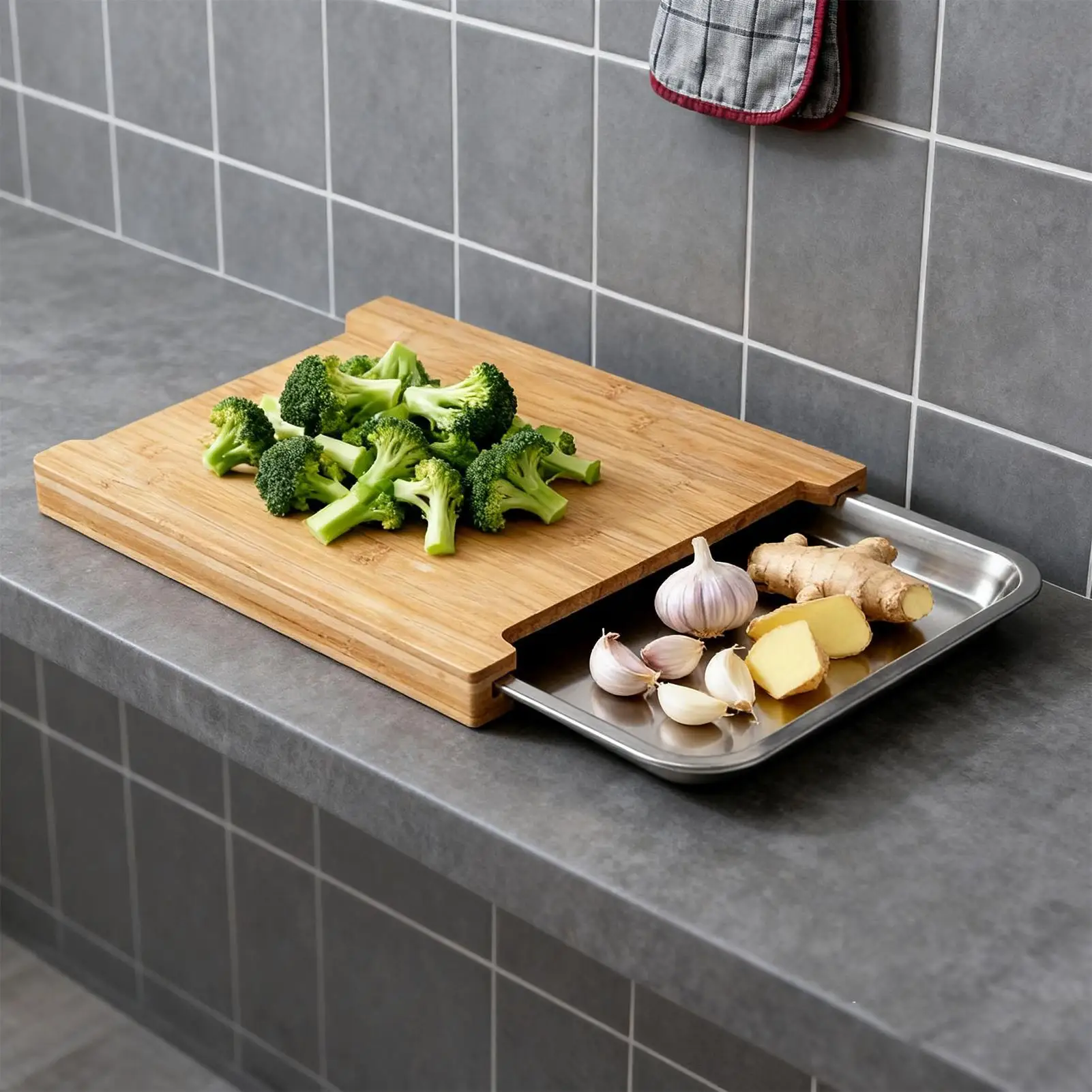 Wooden Cutting Board Non-Slip  - огляд і ціна Meal Prep Veggie
