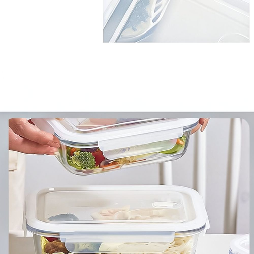Microwave Safe Glass Bento Lun - огляд і ціна Meal Prep Glass Containers