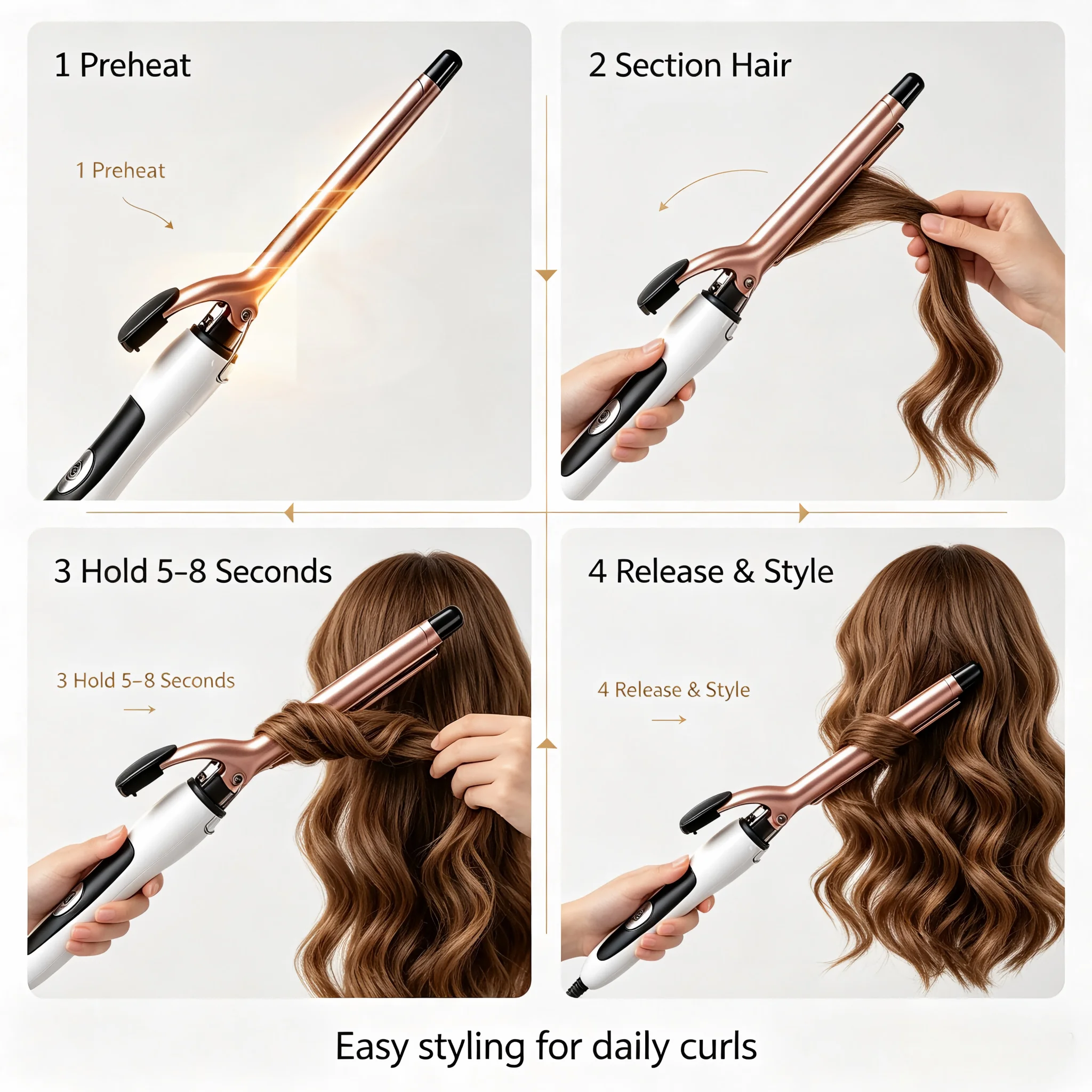 1Pc 9MM Slim Curling Wand Hair - огляд і ціна Meal Prep For Weight Loss