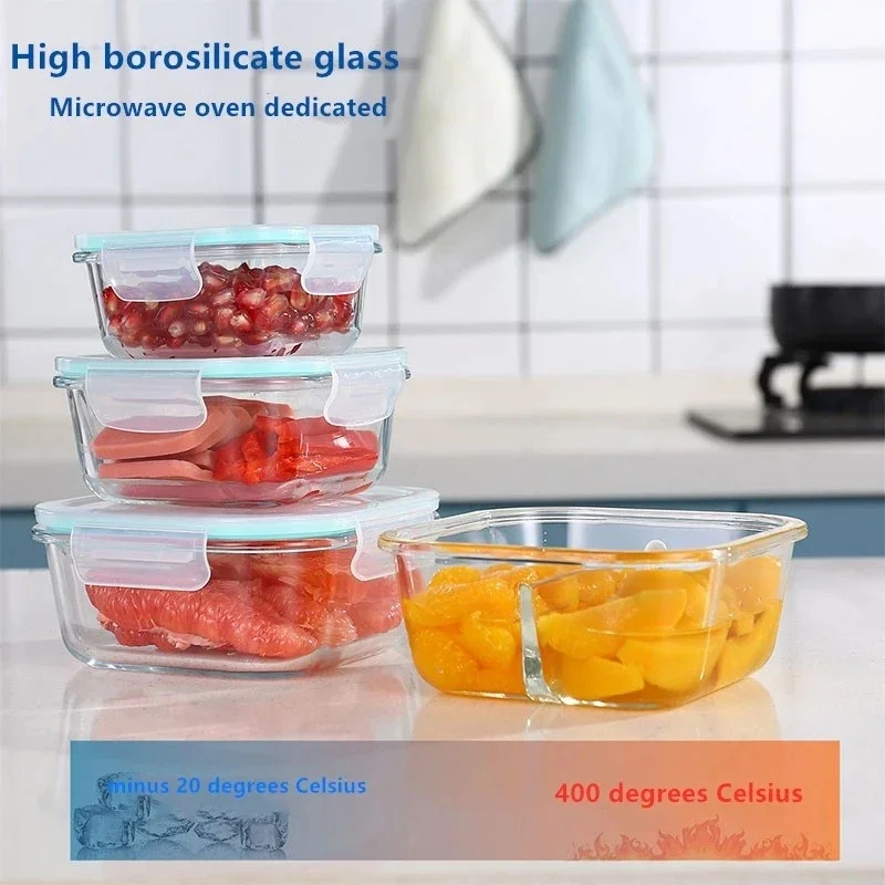 Glass Fresh-Keeping Box High B - огляд і ціна Meal Prep Glass Containers