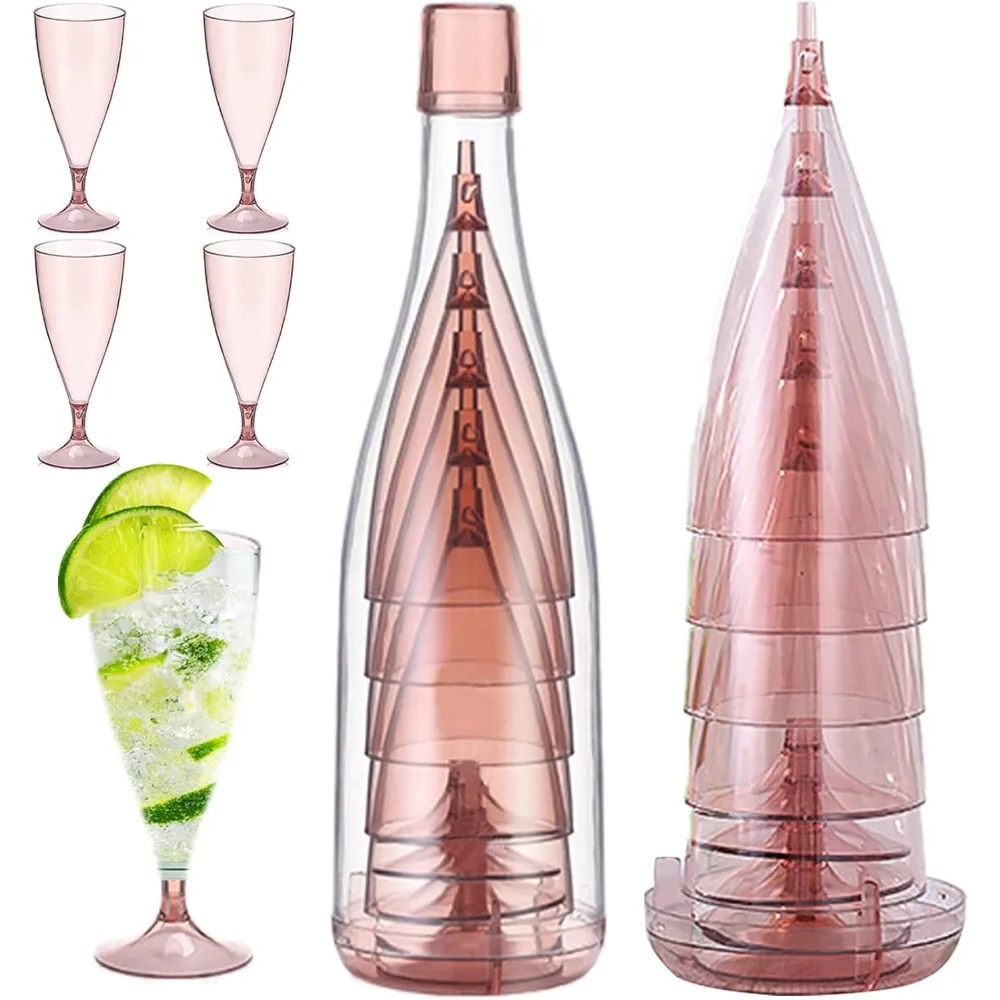 New Plastic Foldable Champagne - огляд і ціна Glass Container Set