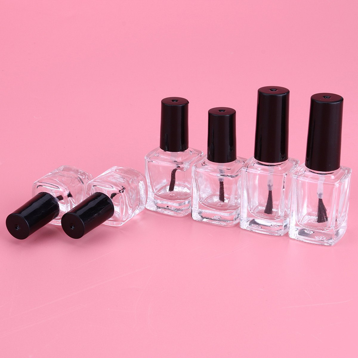 6Pcs Empty Nail Polish Bottles - огляд і ціна Glass Container Set