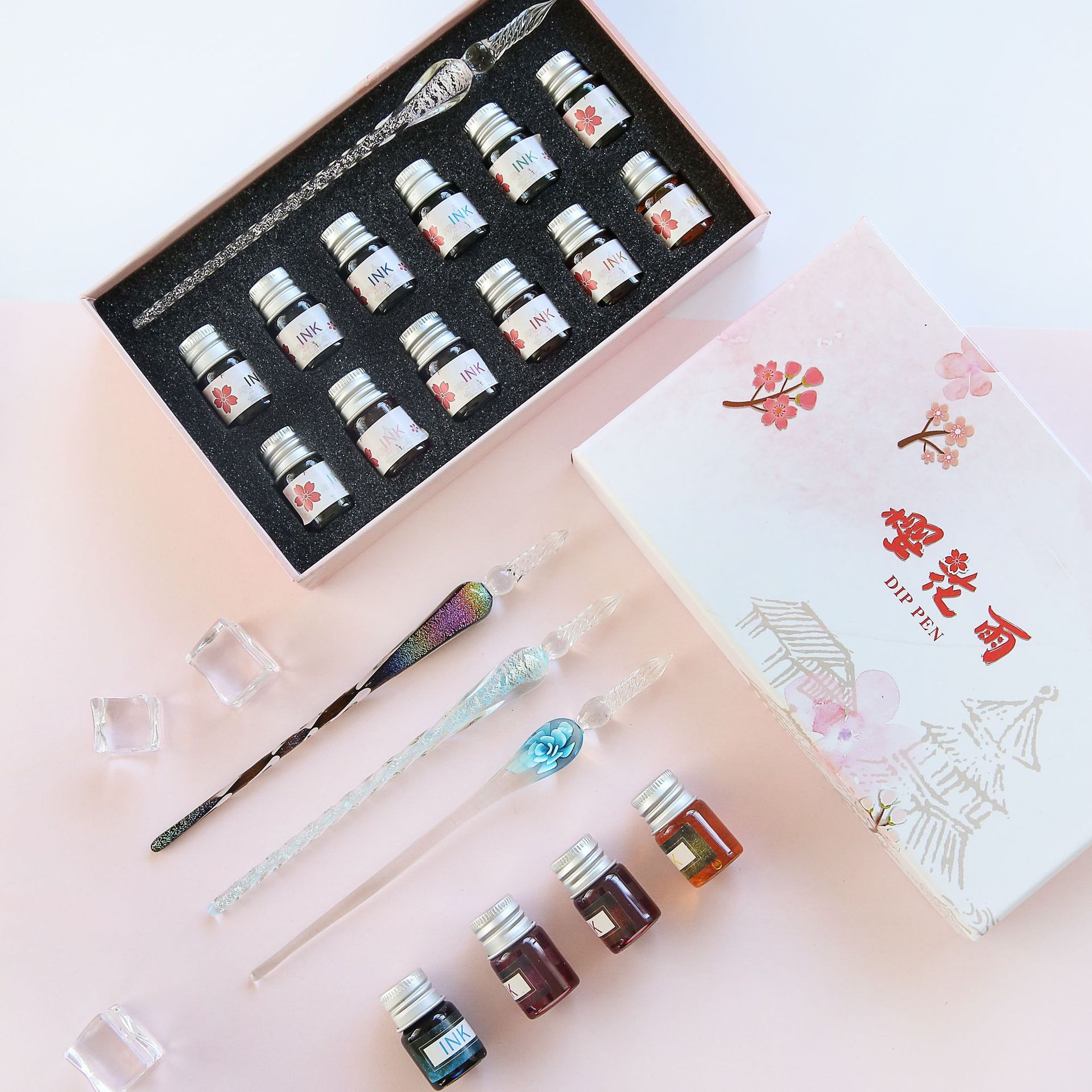 12 Bottle Starry Sky Color Gol - огляд і ціна Glass Container Set