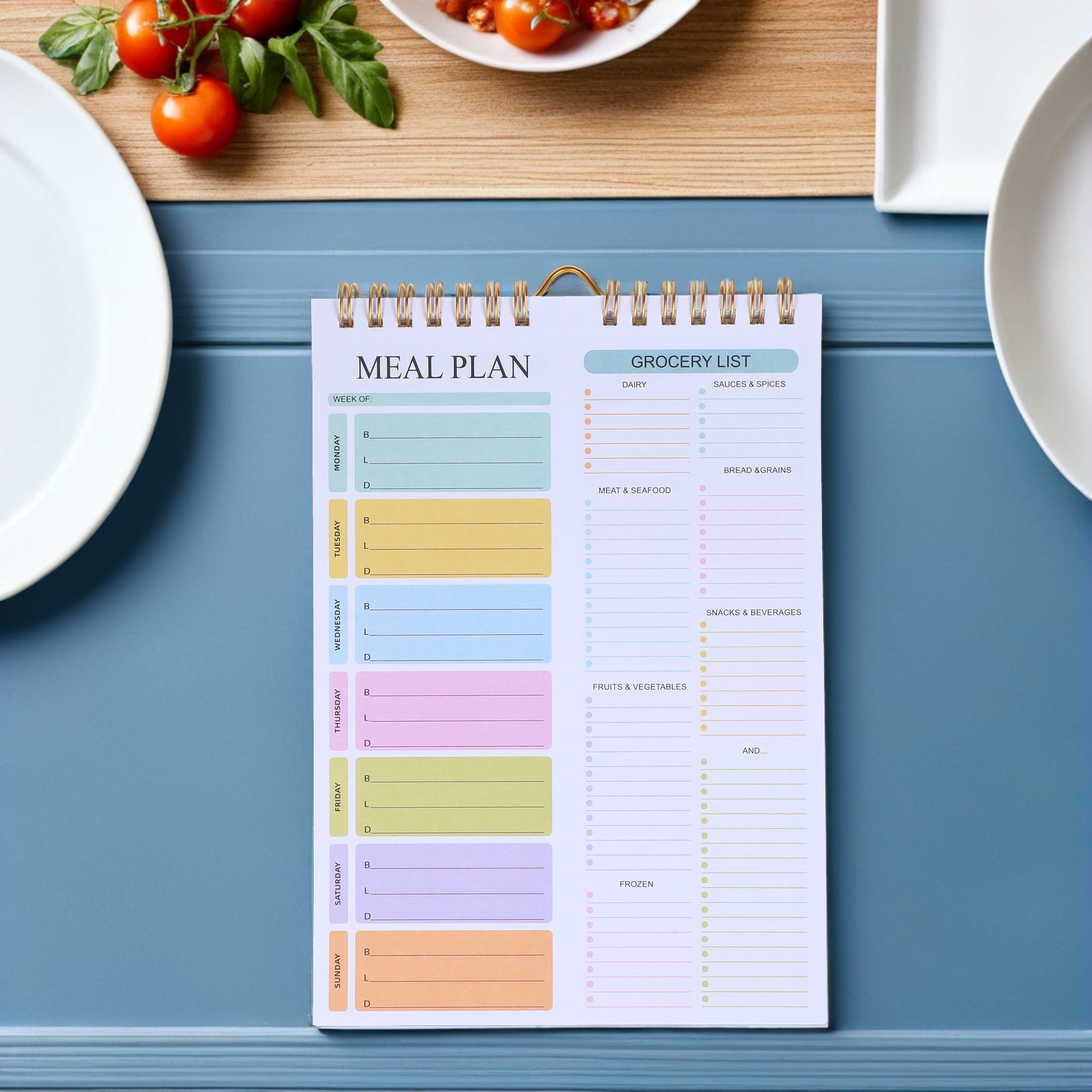 A5 Spiral Weekly Meal Planner  - огляд і ціна Meal Prep Menu
